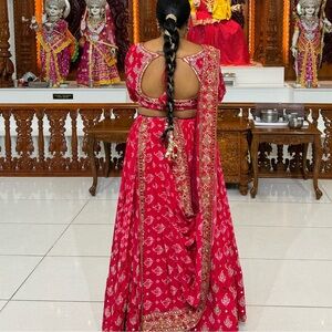 Red Chaniya choli